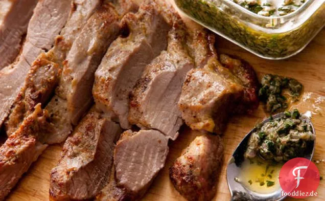 Schweinefilet mit Salsa Verde
