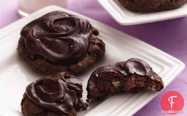 Fudgy Frosted Brownie Cookies