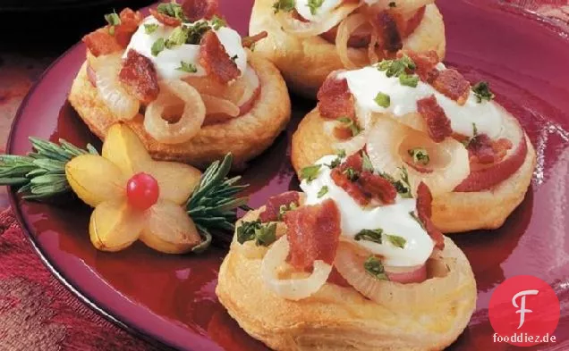 Kartoffel-Speck-Minipizzen