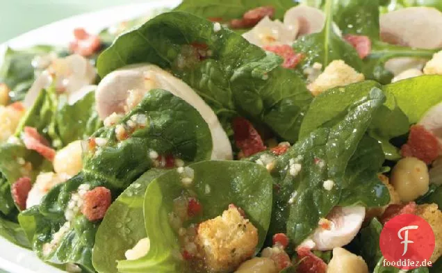 Italienischer Spinat-Pilz-Salat