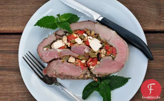 Gefüllte Lammkeule