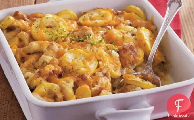 Cheddar-Squash-Auflauf