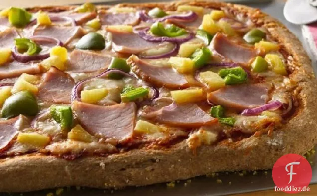 Hawaiianische Vollkornpizza