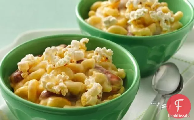 Bier-Käse-Mac und Würstchen