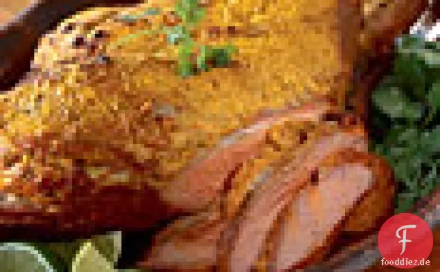 Tandoori-Gewürzte Lammkeule