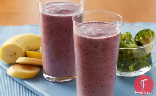 Brokkoli Banane Heidelbeere Smoothies