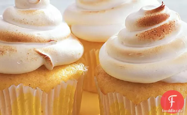 Zitronen-Baiser-Überraschungs-Cupcakes