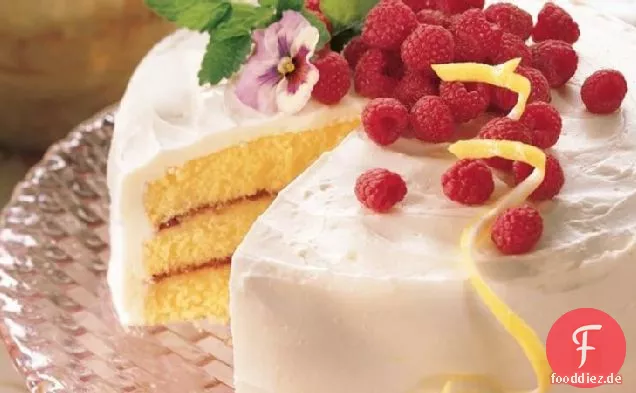 Zitronen-Himbeerkuchen