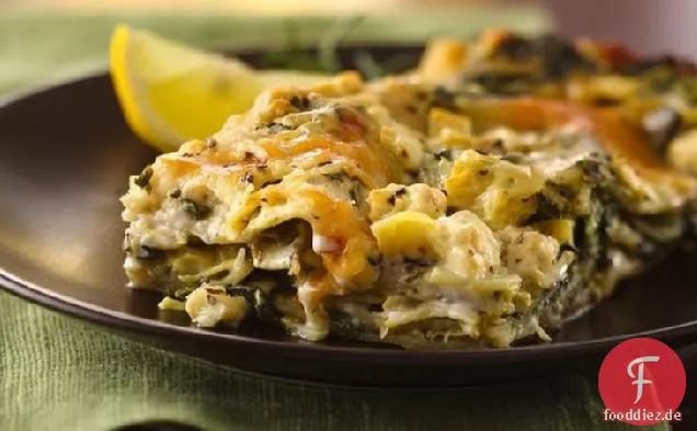 Artischocken-Spinat-Lasagne