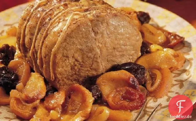 Slow-Cooker Schweinebraten mit Obst