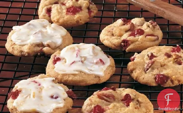 Orange-Frosted Cranberry-Cookies