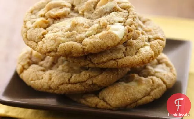Unverschämte weiße Schokolade Macadamia Cookies (weißes Vollkornmehl)