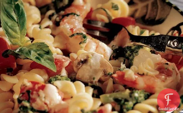 Garnelen Pasta Primavera