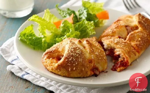 Italienische Fleischbällchen Hoagie Zöpfe