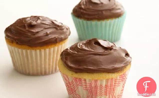 Gesundheit: Schokolade gefrostet Cupcakes