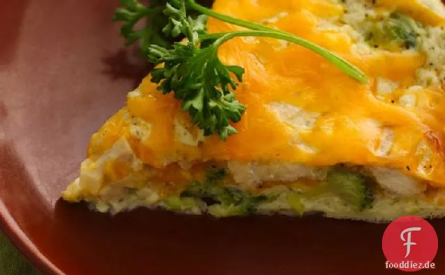 Dünne unglaublich einfache Hühnchen-Brokkoli-Torte