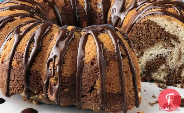 Saure Sahne Schokolade Swirl Kaffee Kuchen