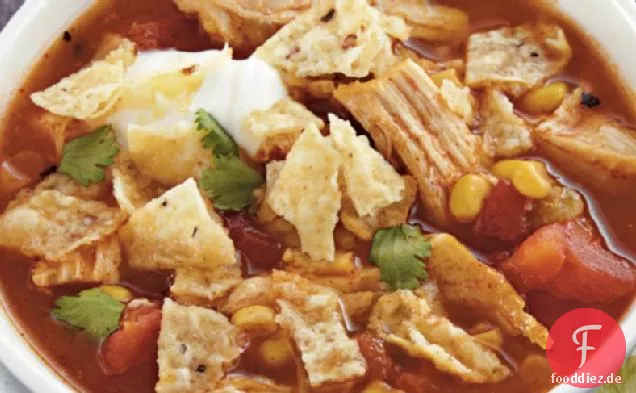 Slow-Cooker Huhn Tortilla Suppe