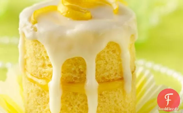 Zitronen-Champagner-Feier-Cupcakes