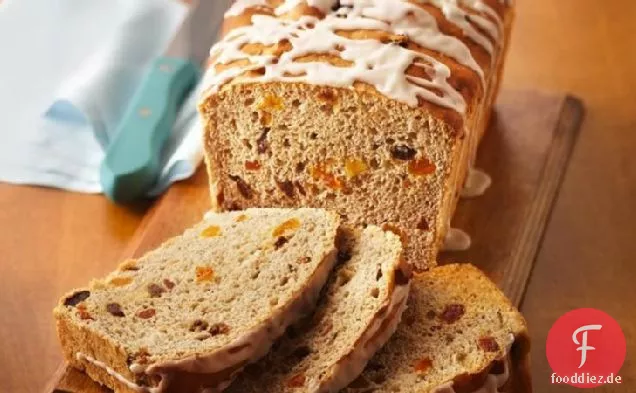 Trockenfrüchte und Zimt Teig Brot