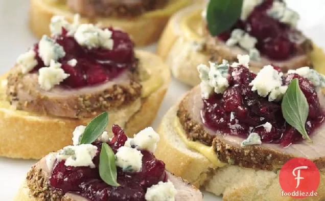 Gewürztes Schweinefilet Crostini