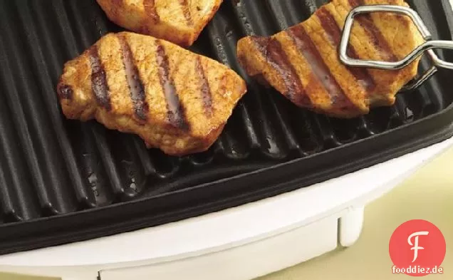 Chili-Limette gegrillte Schweinekoteletts