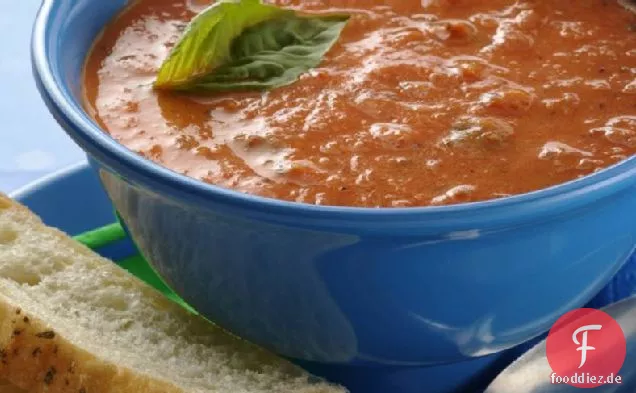 Feuer geröstete Tomatensuppe