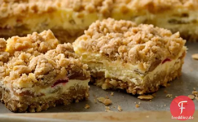 Rhabarber-Käsekuchen-Riegel