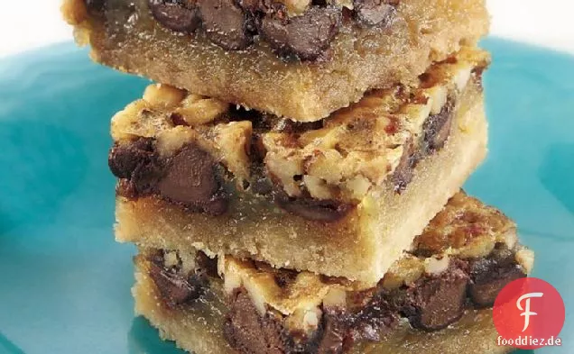 Klassische Schokolade Pecan Pie Bars