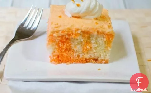 Orange Creme Poke Kuchen