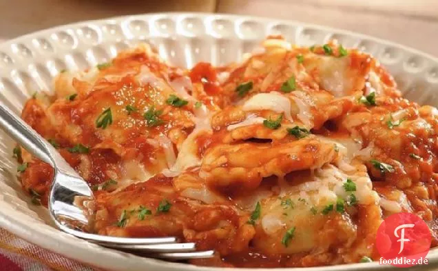 Slow-Cooker Cheesy Ravioli Casserole