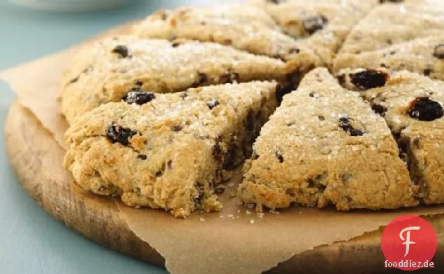 Buttrige Kirsch-Chip-Scones (weißes Vollkornmehl)