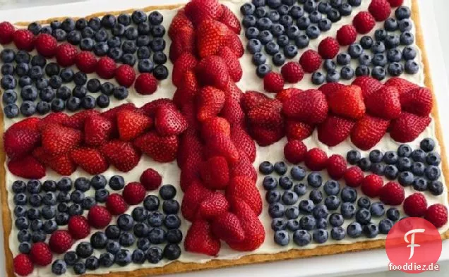 Union Jack Obst Pizza