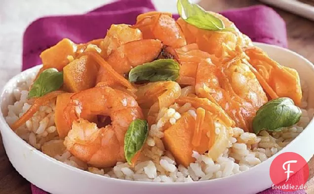 Thai-Garnelen Süßkartoffel-Curry