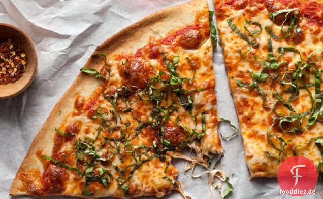Vollkorn-Margherita-Pizza