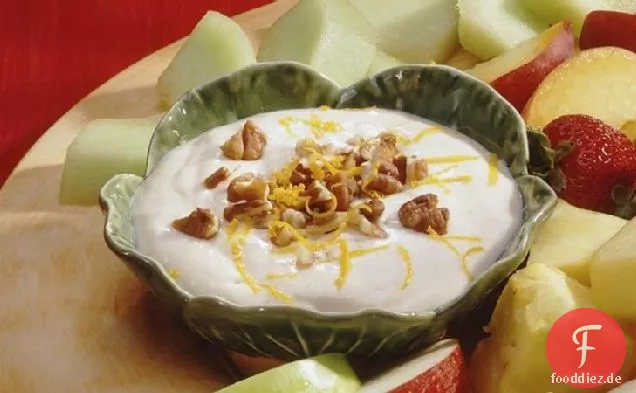 Orange Joghurt-Frucht-Dip
