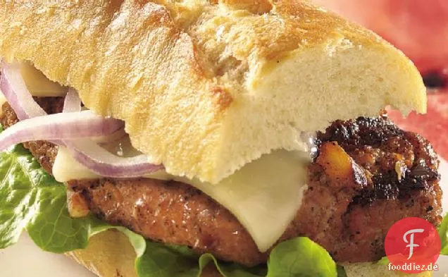Gegrillte italienische Truthahn Burger