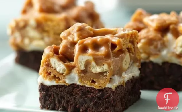 Honig-Nuss-Crunch Brownies