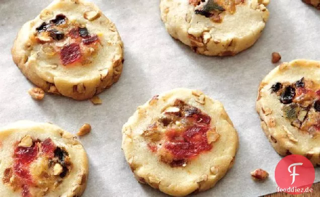 Fruitcake-gefüllte Icebox Cookies