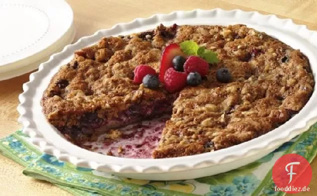 Unglaublich Easy Mixed Berry Crumble Pie