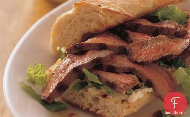 London Broil Sandwiches mit Zitronenmayonnaise