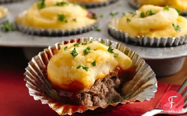 Meat Loaf und Kartoffel Cupcakes