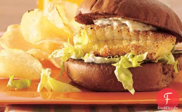 Zitronen-Pfeffer-Fischfilet-Sandwiches