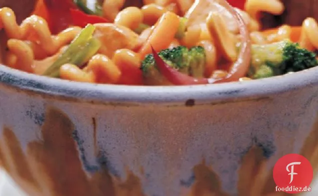 Szechuan Huhn und Pasta