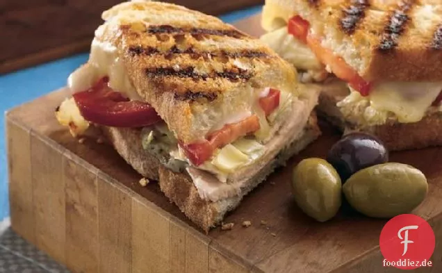 Gegrillte Truthahn Panini Sandwiches