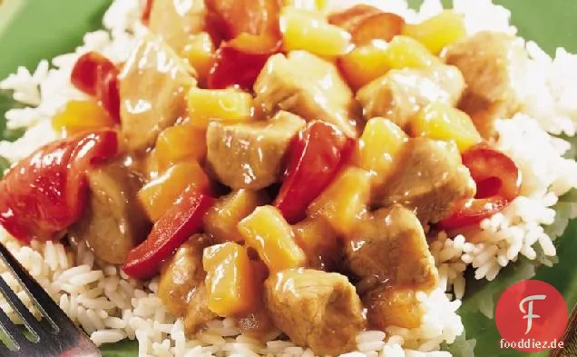 Slow-Cooker süß-saures Schweinefleisch