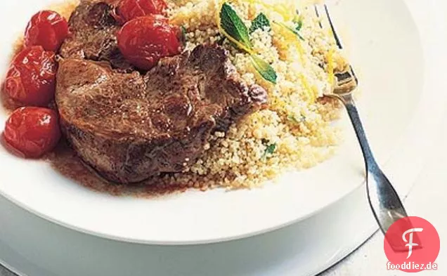 Lamm & Kirschtomaten mit Zitronen-Couscous
