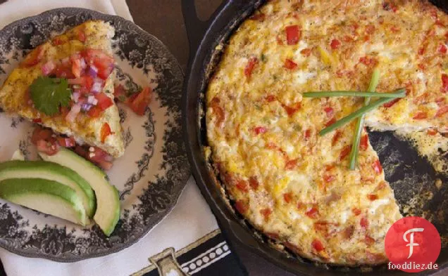 Chicken Frittata mit Tomatensalsa