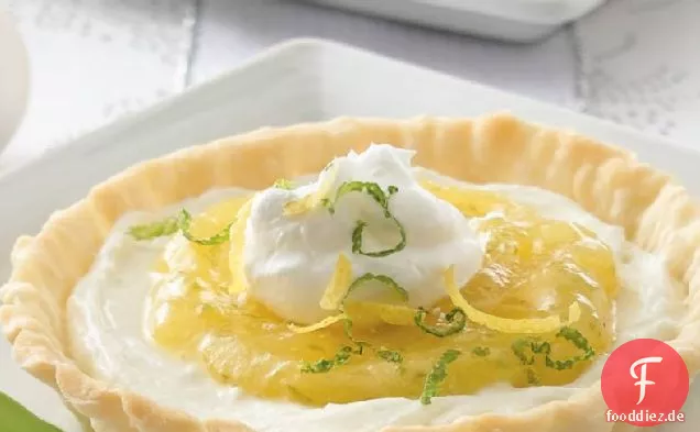 Individuelle Zitronen-Limetten-Creme-Torten