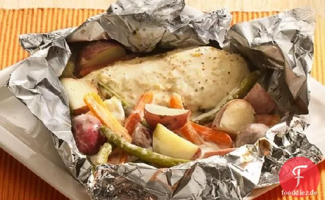 Gegrillte Parmesan-Ranch-Huhn-Packs